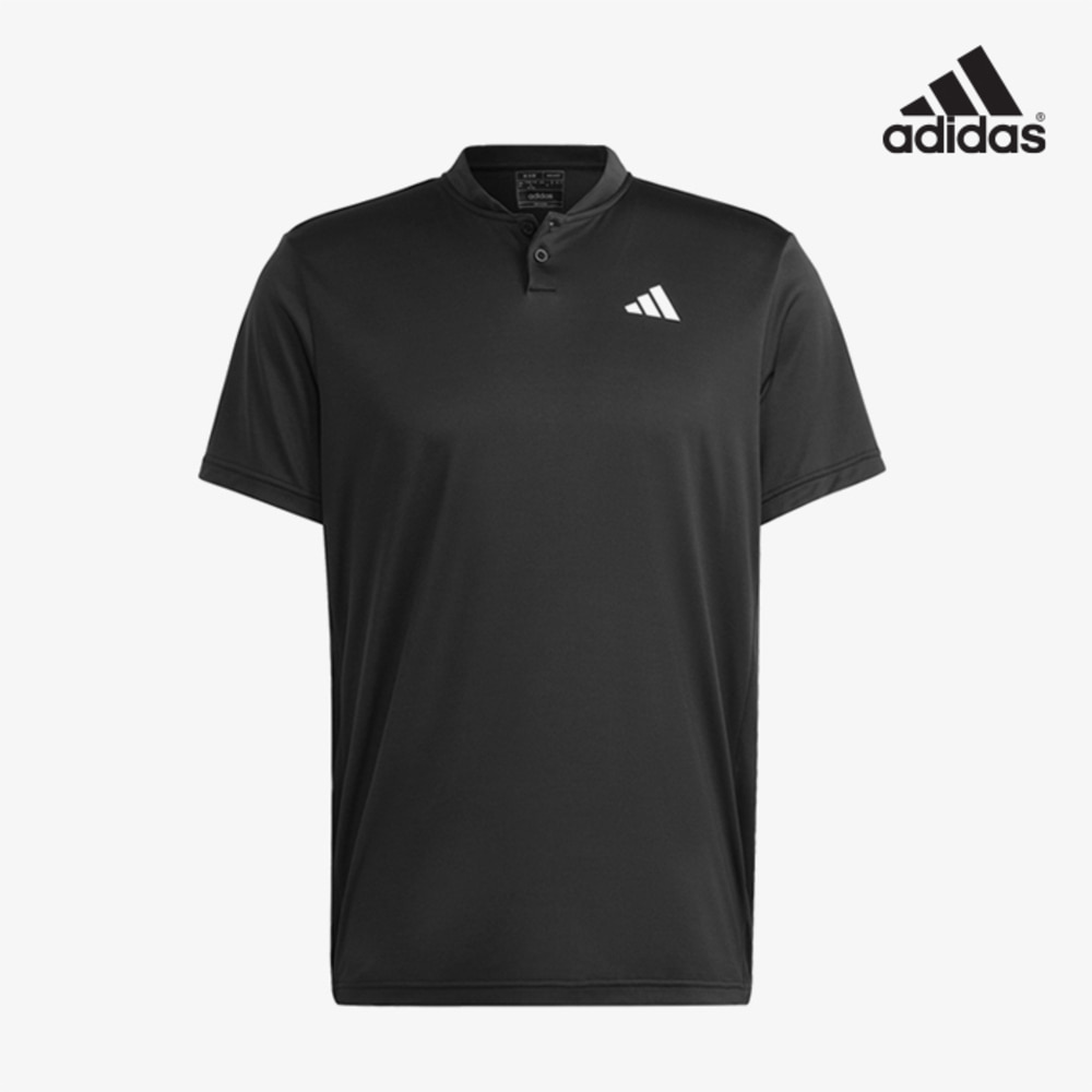 아디다스 남자 테니스 헨리넥 티셔츠 블랙 HS3249